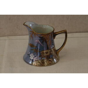 Vintage Japanese Blue Lusterware Creamer